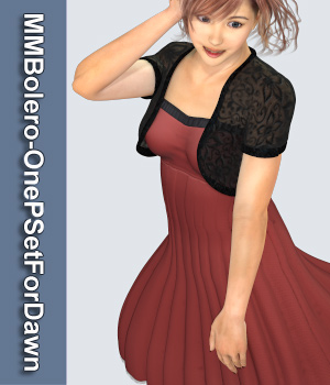 Dawn's Strapless Mini Dress 3D Figure Assets HiveWire3D HiveWire3D