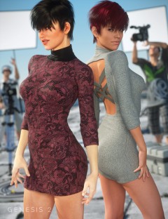 Cross-back Dress Textures