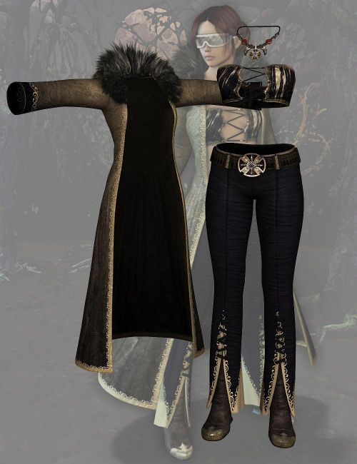 Werewolf Hunter for Genesis 2 Female(s) | Uniforms Costumes for Daz ...