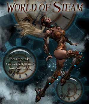World of Steam- Steampunk Backgrounds