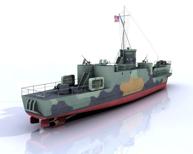 LCI (L) Version 2, Landing Craft Infantry | Props for Poser and Daz Studio