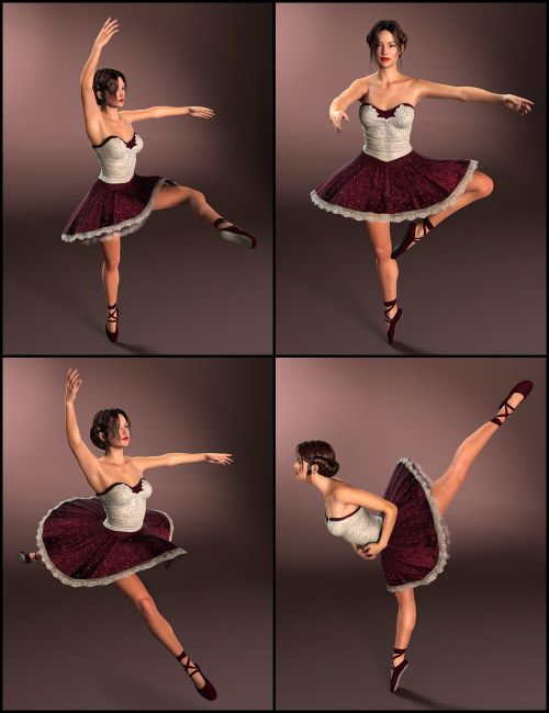 Set of Different Ballet Poses. Black and White Traces Stock Image - Image  of ballet, grace: 35807947