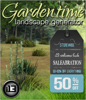 i13 f68 GARDENTIME Landscape Generator for Poser