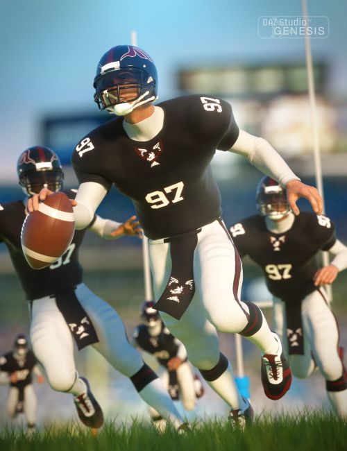 Football Uniform | 3d Models for Daz Studio and Poser