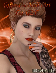 Gypsy's Nail Art for Genesis 2 Female(s) Merchant Resource