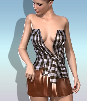 Strapless Shirt & Skirt for V4A4G4Elite