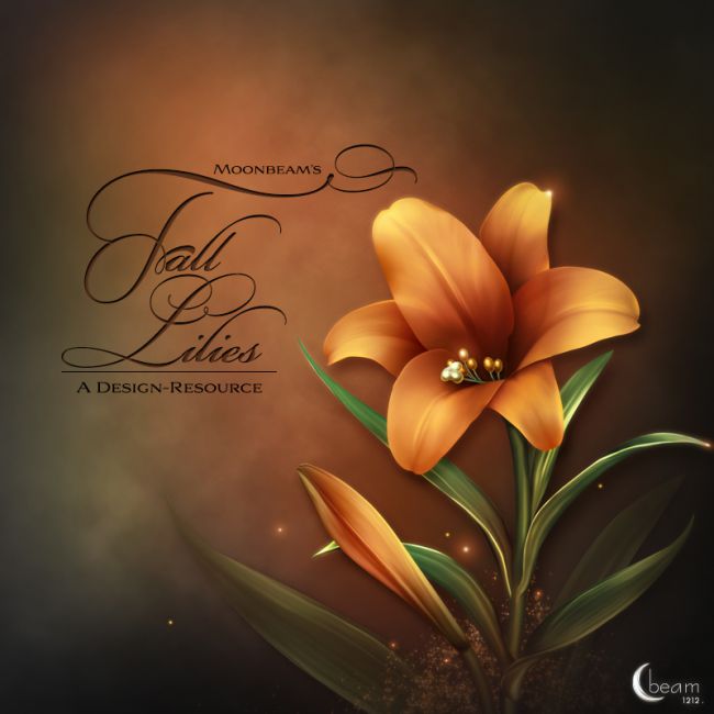 Moonbeam's fall Lilies | Textures for Poser and Daz Studio