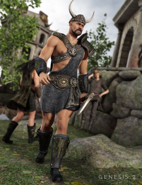 dForce Frida Viking Outfit for Genesis 8 Female