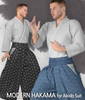 Modern Hakama for Aikido Suit