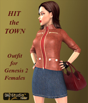 Hit the Town Outfit for Genesis 2 Female(s)