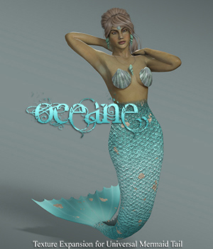 Oceane, Texture Expansion for Universal Mermaid Tail