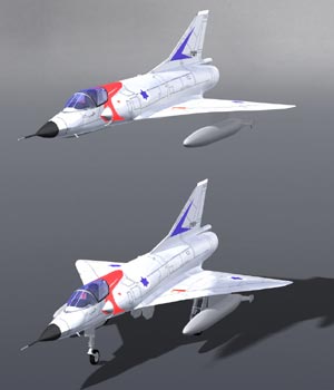 Mirage IIIC (for Poser)