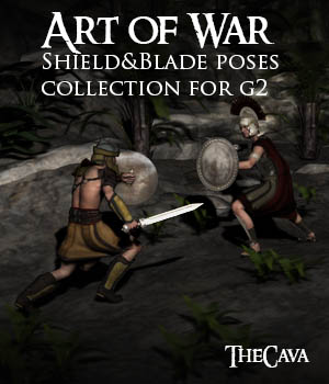 Art of War- The Ultimate Shield&Blade Poses for Genesis2