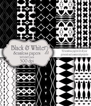 Black and White Seamless Papers