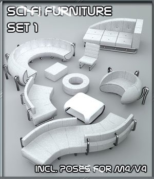 SciFi Furniture Set 01