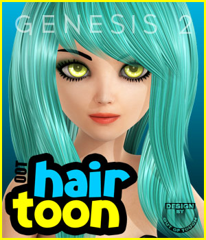 OOT Toon Hair: Fringe Style for Genesis 2 Female(s)