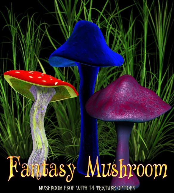 Mushroom Fantasy | 3d Models for Daz Studio and Poser