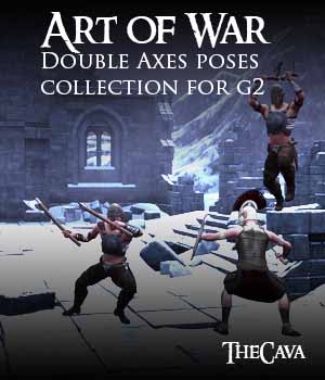 Art of War- The Ultimate Double Axes Poses for Genesis2