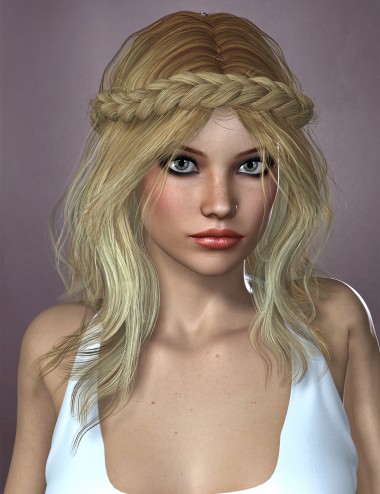 Zea Hair for Genesis 2 Female(s) and Victoria 4