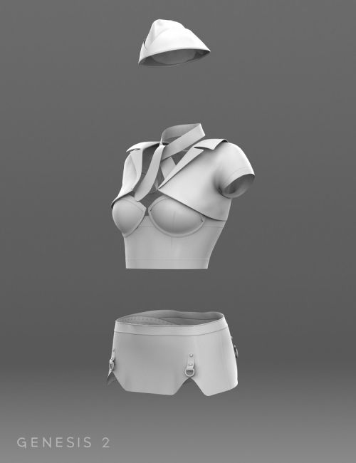 Sexy Nurse Underwear for Genesis 2 Female(s)