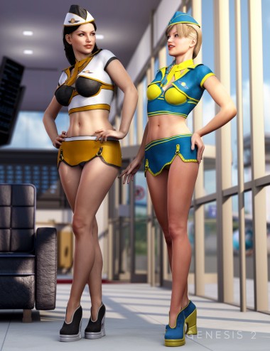 Sexy Stewardess Textures