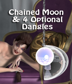 Chained Moon with Charms