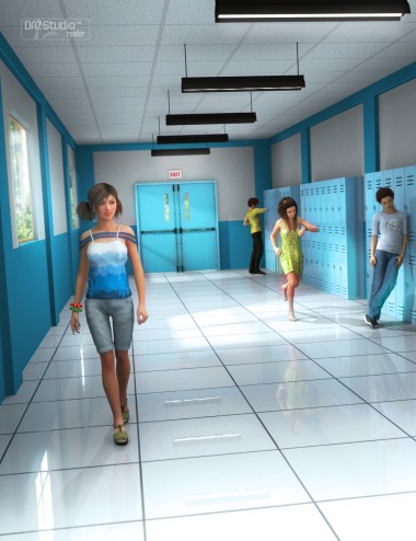 School Hallway