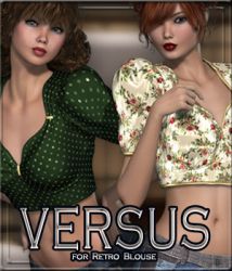 VERSUS- Retro Blouse