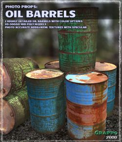 Photo Props: Oil Barrels