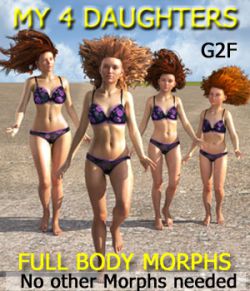 MY 4 DAUGHTERS - Full Body Morphs for G2F/ V6