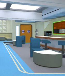 Starship Observation Lounge (for Poser)