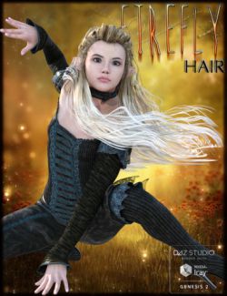 FireFly Hair for Genesis 2 Female(s) and V4