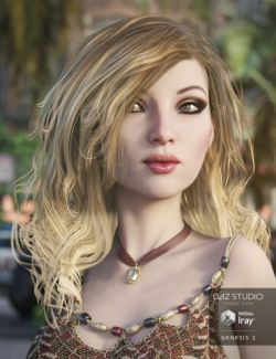 Beach Wave Hair for Genesis 2 Female(s)