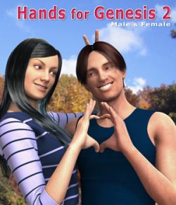 Hands for Genesis 2 Male & Female