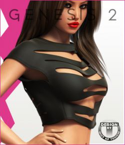 Fashion Blizz- Slit Shirt for Genesis 2 Female(s)