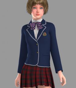 GaoDan School Uniforms 20 | 3d Models for Daz Studio and Poser