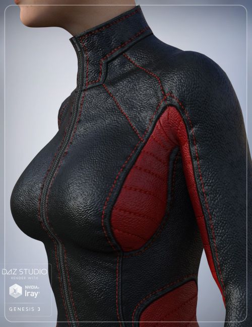 Leather Body Suit  3d Models for Daz Studio and Poser