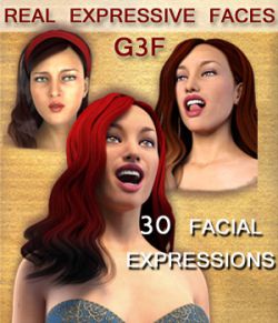 REAL EXPRESSIVE FACES for G3F - facial expressions