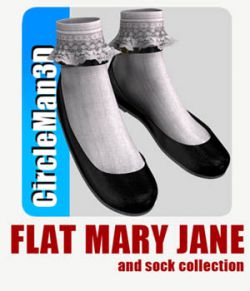 Flat Mary Jane and socks collection