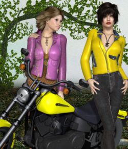 DA-BikerGirl for Exnem Leather Jacket