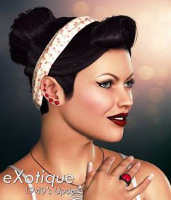 eXotique 1940's Updo Hair