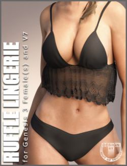 Ruffle Lingerie for Genesis 3 Female(s)