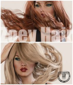 Zoey Hair V4, G2F, G3F