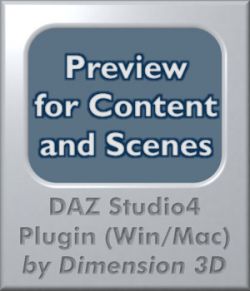 Content Preview for DAZ Studio
