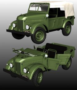 GAZ69 COMMAND CAR (Poser and.obj)