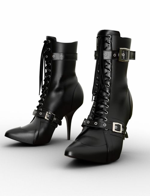 Steampunk Boots for Genesis 3 Female(s)