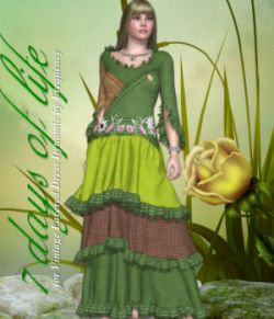 DA-7 Days of life for Vintage Layered Dress Dynamic by Frequency