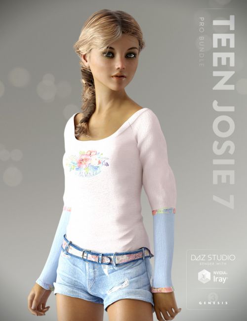 Teen Josie 7 Pro Bundle  3d Models for Daz Studio and Poser