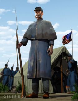 Shenandoah: Greatcoat for Genesis 2 Male(s)