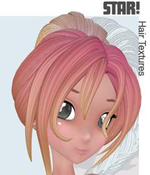 Fairytale Hair Textures for Star Hairs- Poser Only